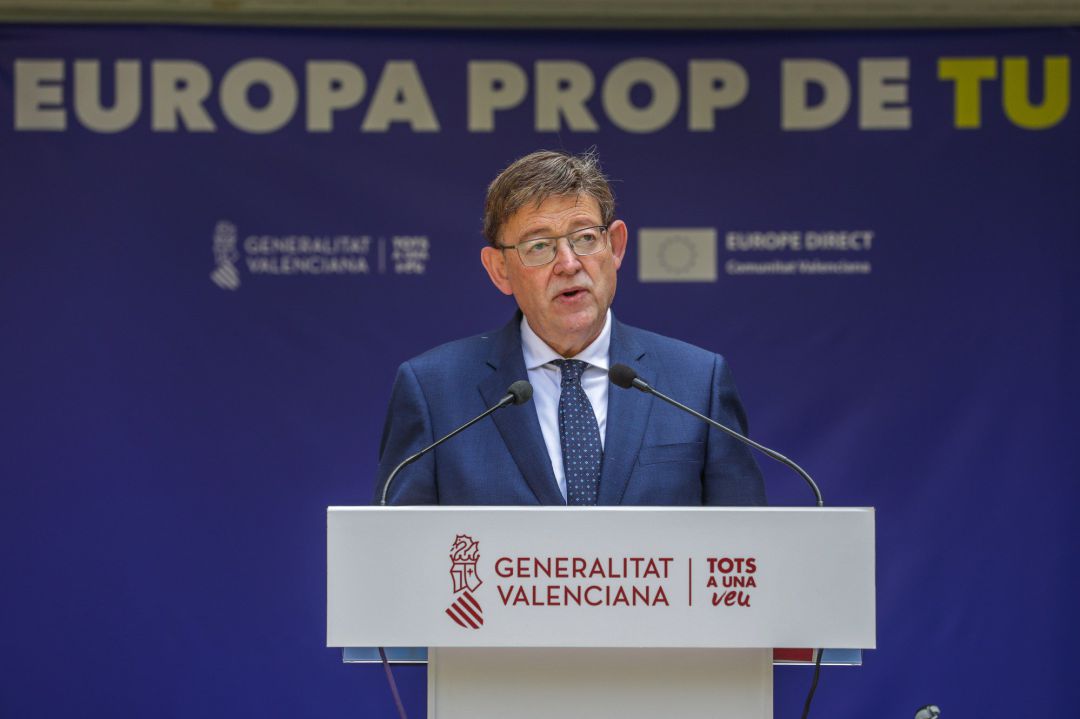 El president de la Generalitat, Ximo Puig, en el acto organizado por el Consell en conmemoración del Día de Europa El president de la Generalitat, Ximo Puig, en el acto organizado por el Consell en conmemoración del Día de Europa