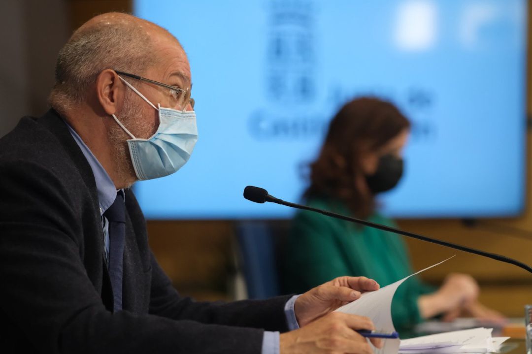 Igea, vicepresidente de la Junta de Castilla y León, durante una rueda de prensa Igea, vicepresidente de la Junta de Castilla y León, durante una rueda de prensa