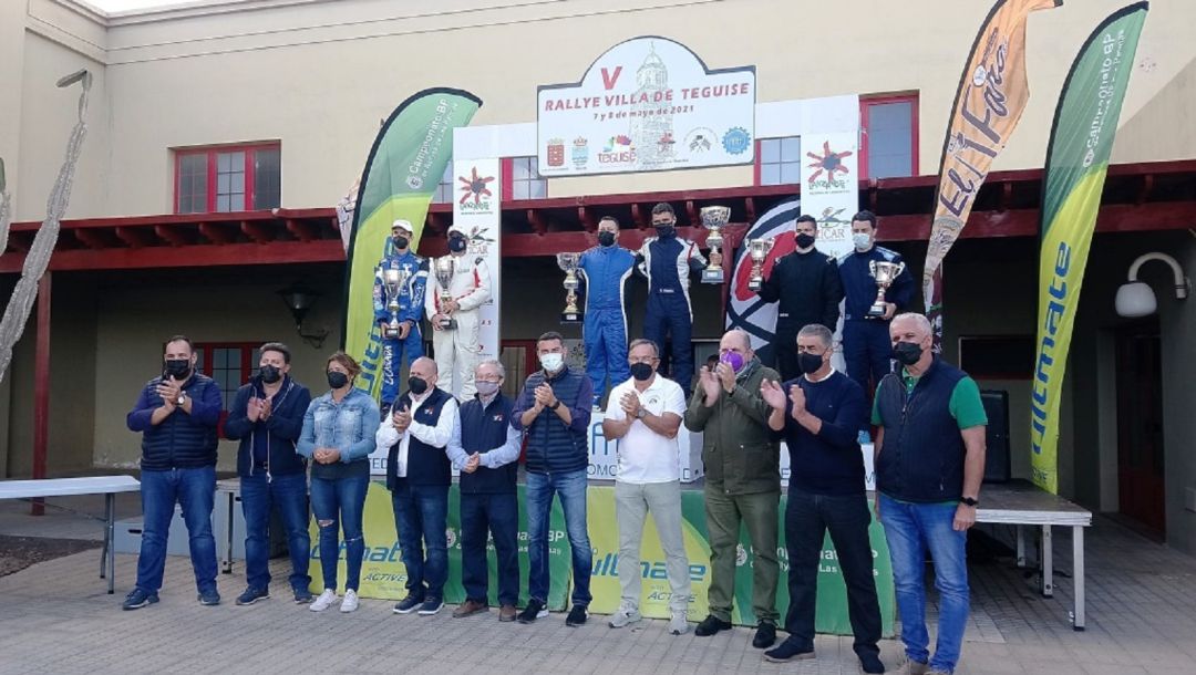 Podio absoluto del V Rallye Villa de Teguise. Podio absoluto del V Rallye Villa de Teguise.