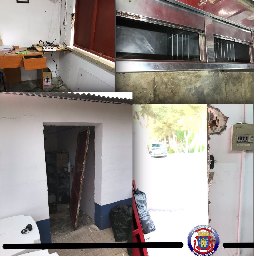 Imágenes de los destrozos Imágenes de los destrozos