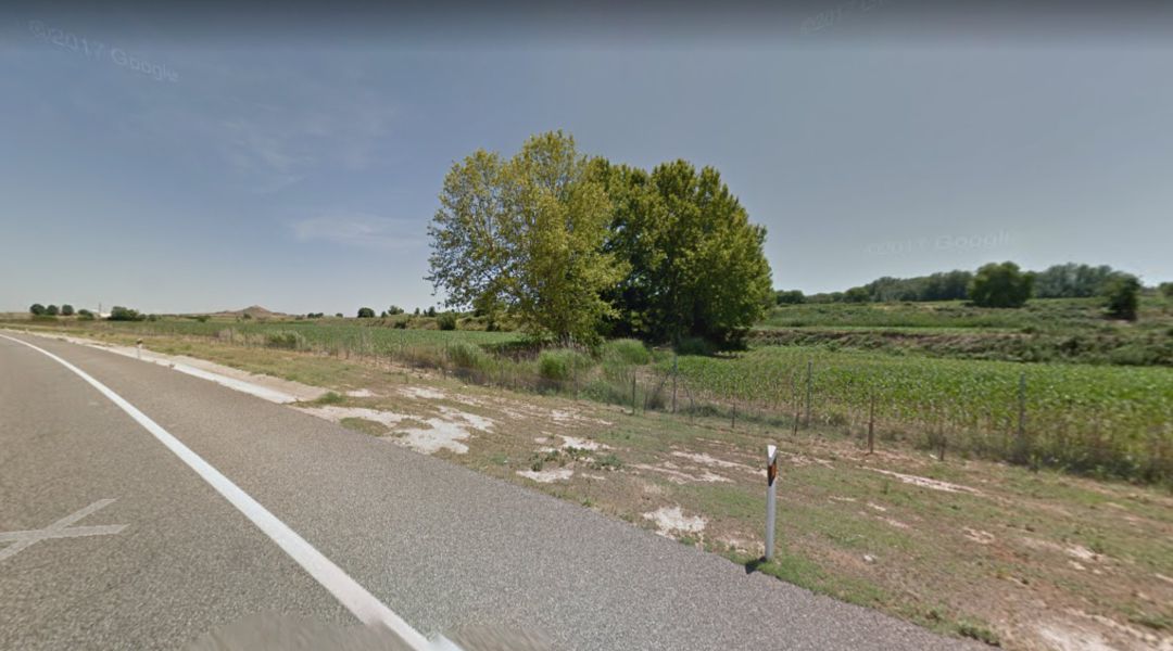 Tramo de la carretera en le que se ha encontrado el cadáver en el maletero. Tramo de la carretera en le que se ha encontrado el cadáver en el maletero.