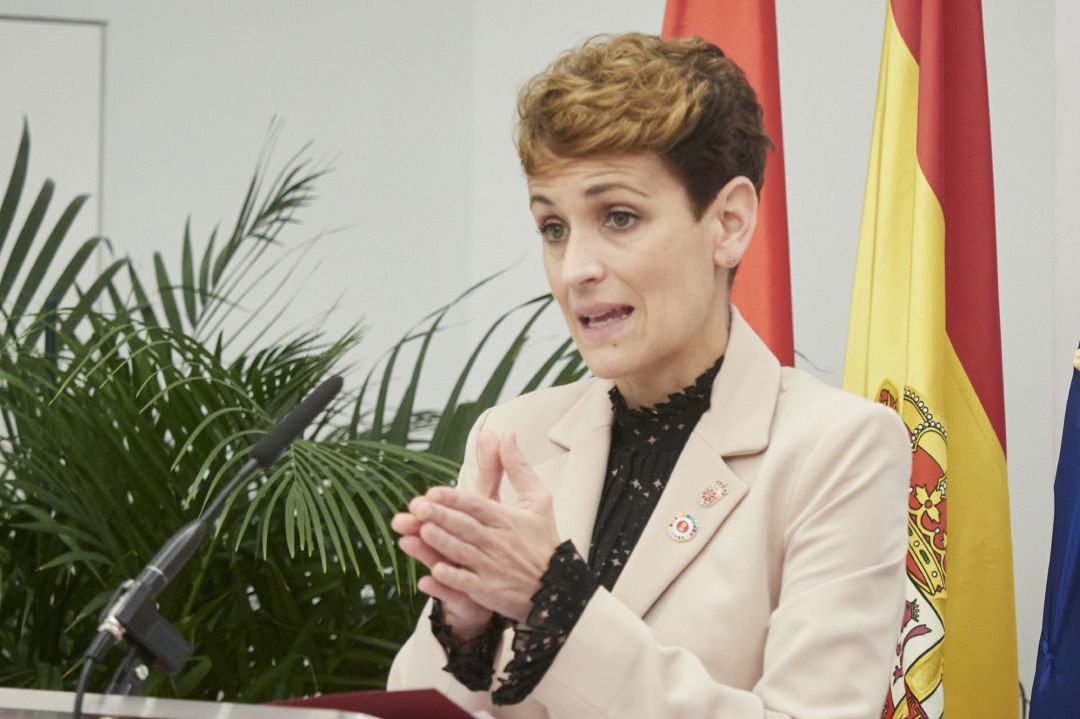La presidenta del Gobierno de Navarra, María Chivite. La presidenta del Gobierno de Navarra, María Chivite.