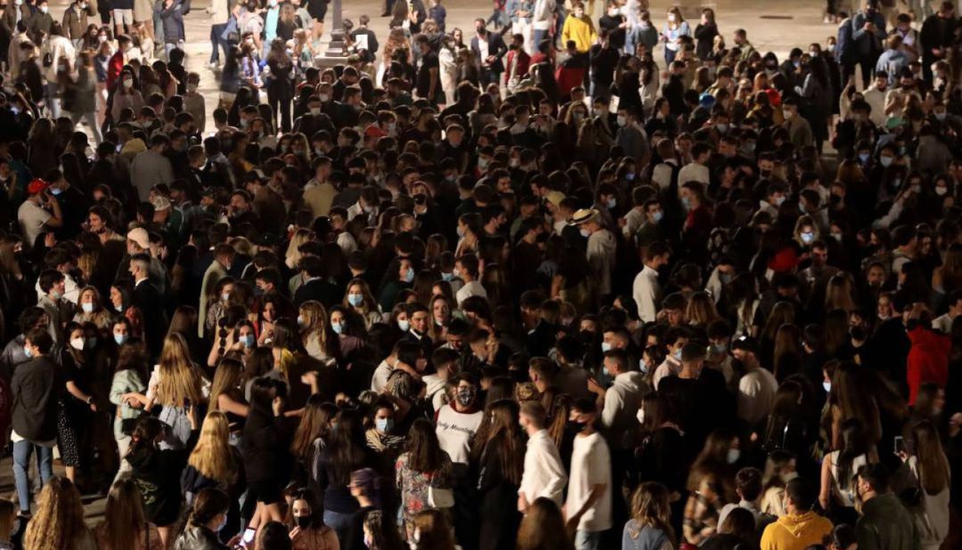Imagen de la Plaza Mayor de Salamanca tras el fin del estado de alarma Imagen de la Plaza Mayor de Salamanca tras el fin del estado de alarma