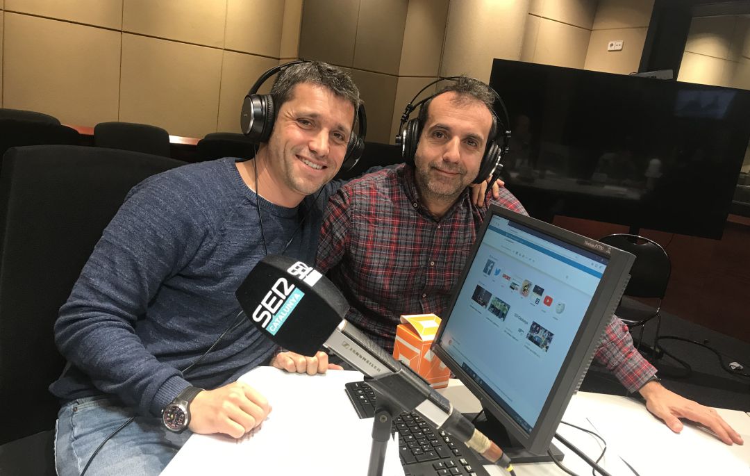 Los presentadores del programa 'Què t'hi Jugues!', Sique Rodríguez y Lluís Flaquer Los presentadores del programa 'Què t'hi Jugues!', Sique Rodríguez y Lluís Flaquer