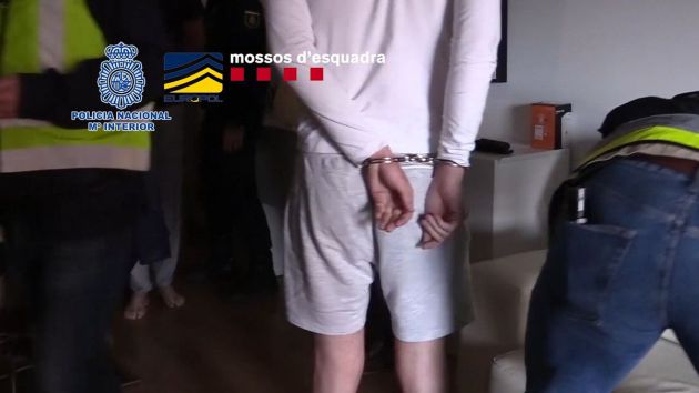 Imagen de una de las detenciones durante la operación policial de 2018 Imagen de una de las detenciones durante la operación policial de 2018