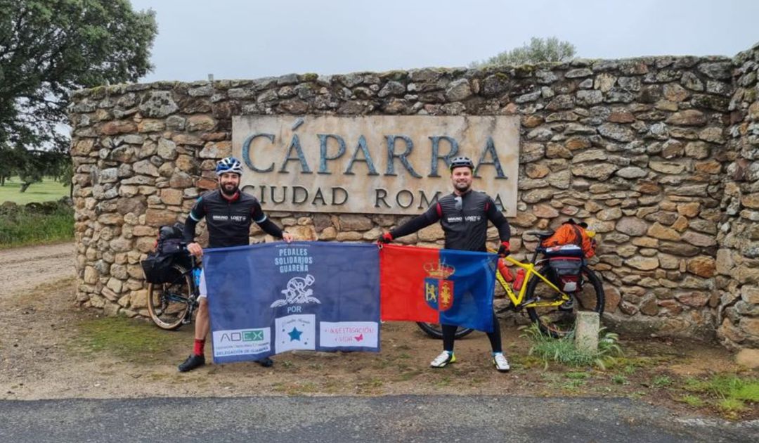 Carlos Marcelo y Carlos Barrero en la Ciudad Romana de Cáparra Carlos Marcelo y Carlos Barrero en la Ciudad Romana de Cáparra