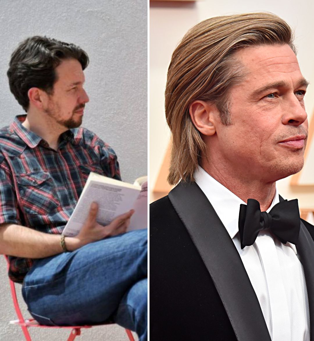 "Se ve como Brad Pitt": Pablo Iglesias se compara con el actor tras su nuevo corte de pelo. "Se ve como Brad Pitt": Pablo Iglesias se compara con el actor tras su nuevo corte de pelo.
