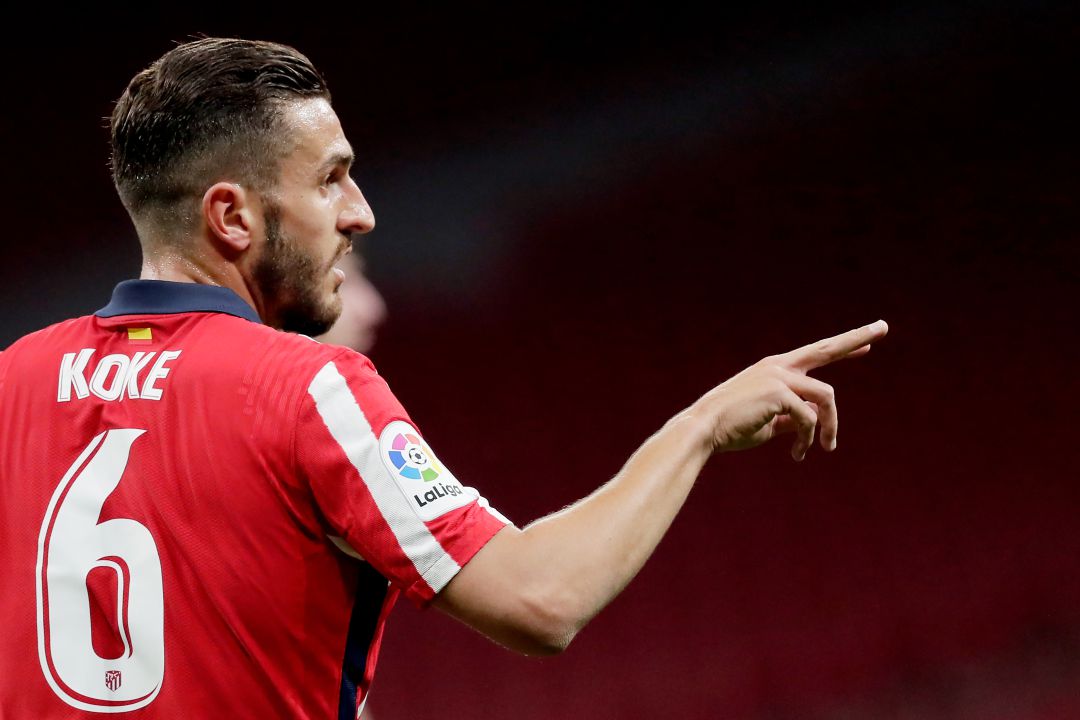 Koke Resurrección, durante el partido del Atlético Koke Resurrección, durante el partido del Atlético