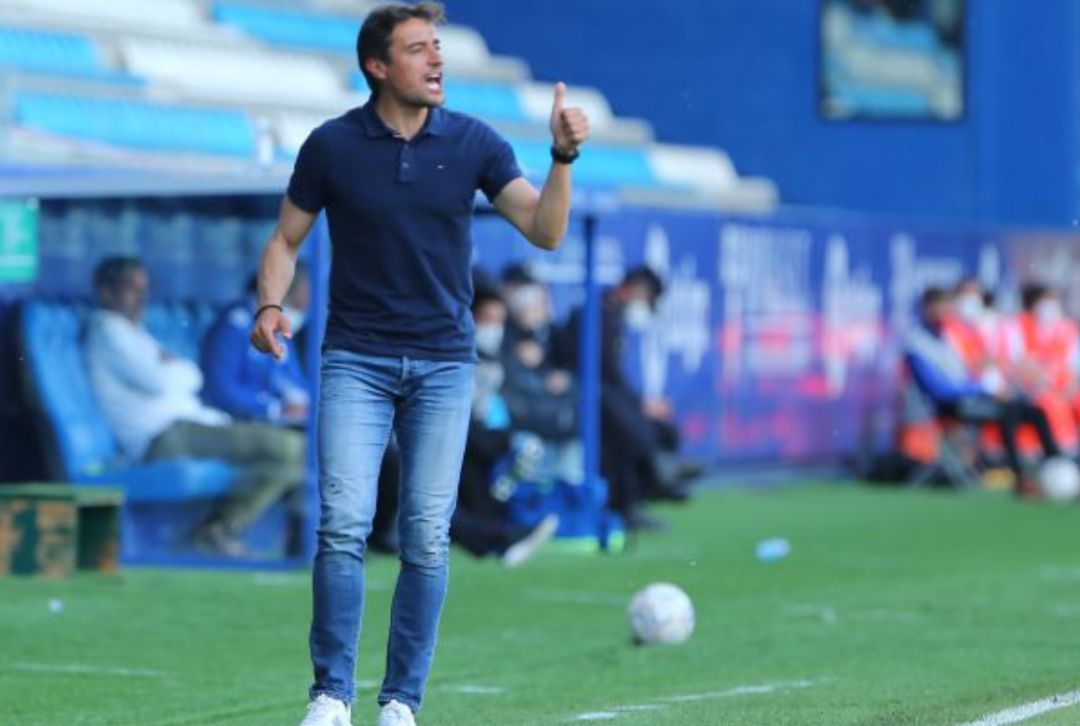 Noguerol, durante el partido en Ponferrada Noguerol, durante el partido en Ponferrada