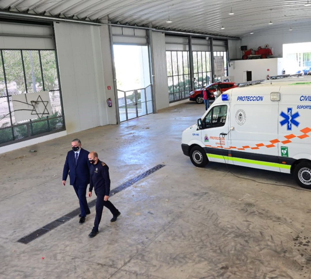 Nave del Parque Norte de Bomberos de Granada que se destinará a la vacunación masiva contra la covid Nave del Parque Norte de Bomberos de Granada que se destinará a la vacunación masiva contra la covid