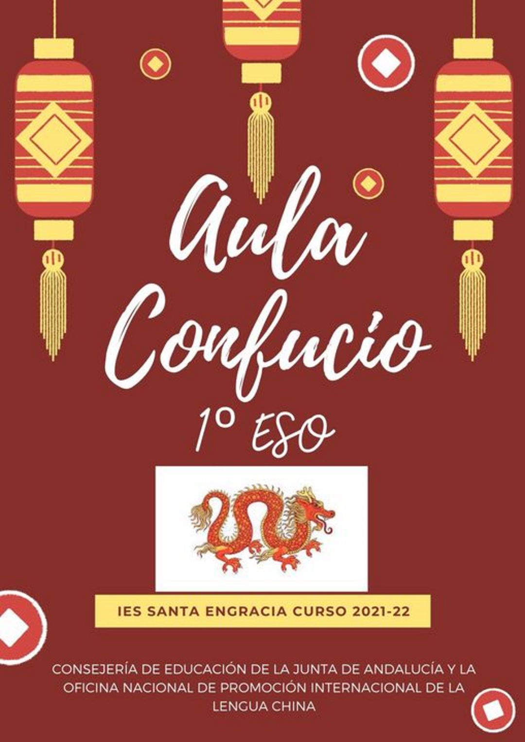Cartel Aula Confucio del IES Santa Engracia. Cartel Aula Confucio del IES Santa Engracia.