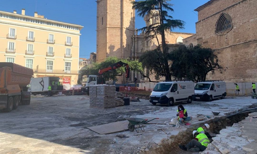 Los restos de enorme valor histórico ha aparecido en la zona más próxima a la Catedral de València Los restos de enorme valor histórico ha aparecido en la zona más próxima a la Catedral de València