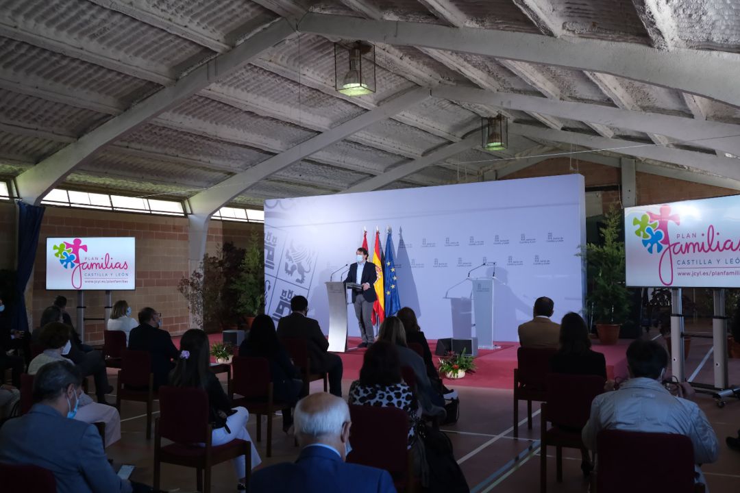 El presidente de la Junta, Alfonso Fernández Mañueco, durante su intervención en Naturávila El presidente de la Junta, Alfonso Fernández Mañueco, durante su intervención en Naturávila
