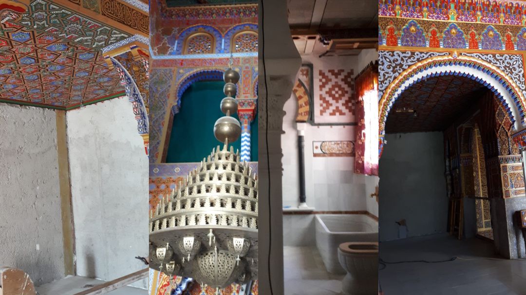 Imágenes de 'La Alhambra' que está construyendo José Antonio Gutiérrez, vecino de Villanueva de la Fuente (Ciudad Real) Imágenes de 'La Alhambra' que está construyendo José Antonio Gutiérrez, vecino de Villanueva de la Fuente (Ciudad Real)