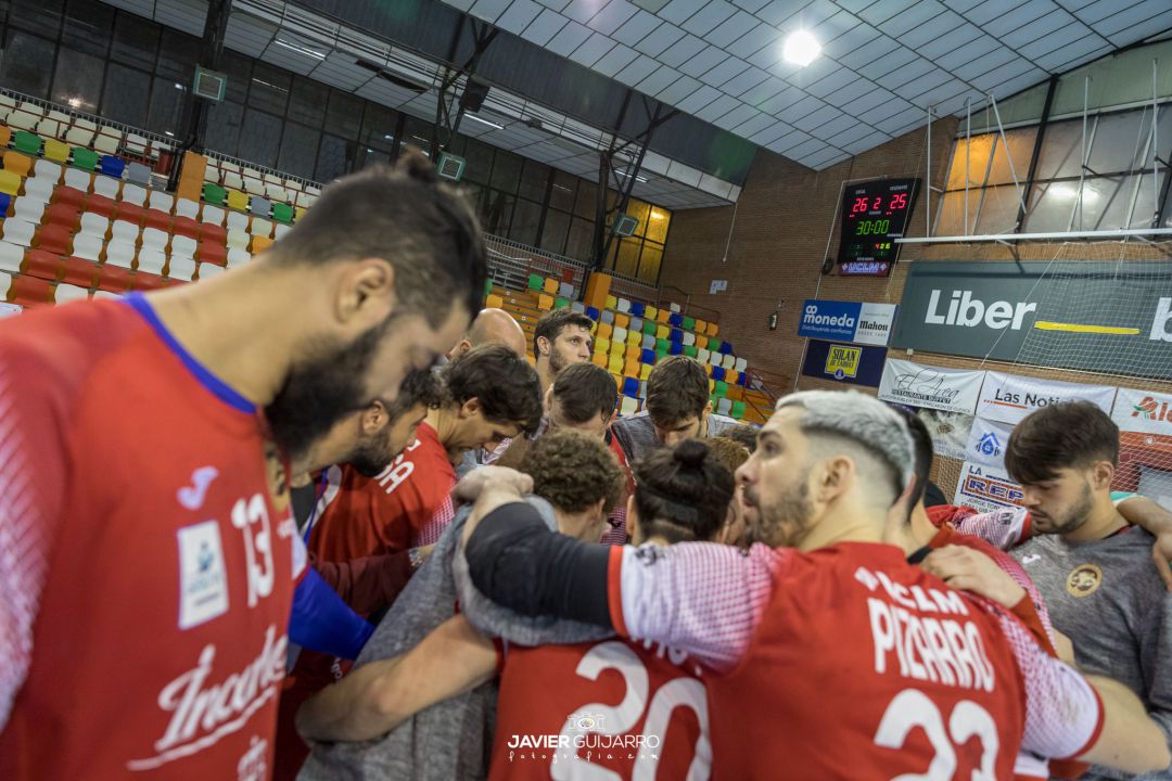La plantilla del Incarlopsa Cuenca durante un partido La plantilla del Incarlopsa Cuenca durante un partido