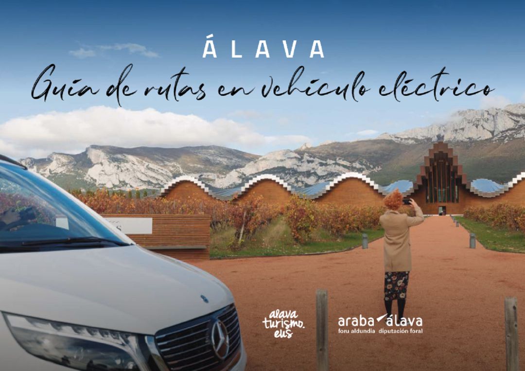 Portada de la 'Guía de rutas en vehículo eléctrico' en Álava Portada de la 'Guía de rutas en vehículo eléctrico' en Álava