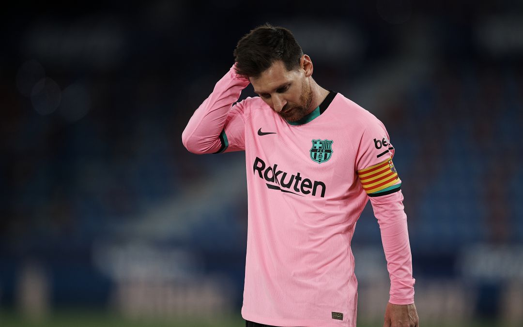 Leo Messi se lamenta tras una ocasión fallada Leo Messi se lamenta tras una ocasión fallada