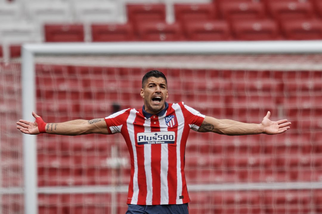 Luis Suárez, durante el partido ante Osasuna. Luis Suárez, durante el partido ante Osasuna.