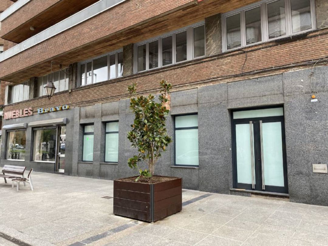 Oficina que el BBVA desmanteló en la calle Mayor de Palencia Oficina que el BBVA desmanteló en la calle Mayor de Palencia