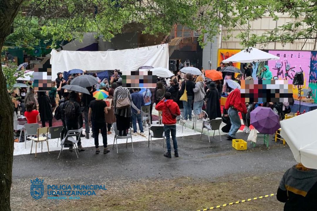 Fiesta ilegal intervenida Fiesta ilegal intervenida