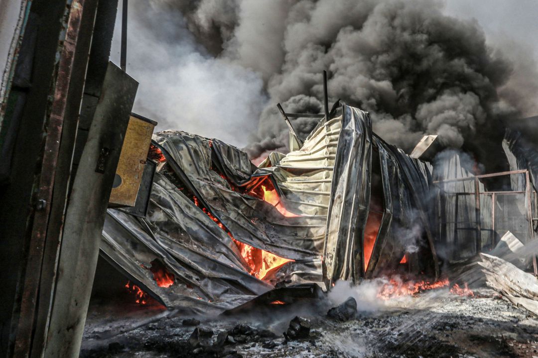 Destrozos en Gaza por los bombardeos de Israel. Destrozos en Gaza por los bombardeos de Israel.
