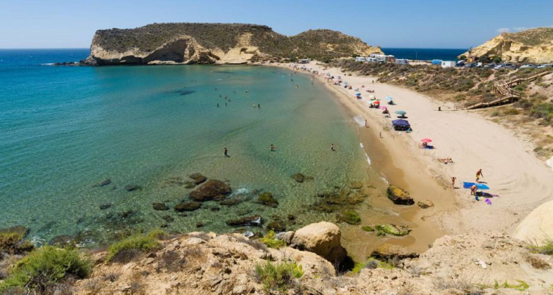 Foto de archivo de la Playa de Carolina de Águilas. Foto de archivo de la Playa de Carolina de Águilas.