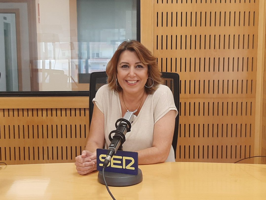 Susana Diaz en los estudios de SER Málaga Susana Diaz en los estudios de SER Málaga