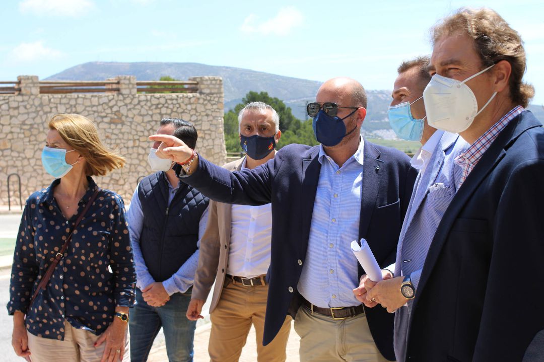 Visita del diputado de Carreteras, Alejandro Morant, a Teulada Visita del diputado de Carreteras, Alejandro Morant, a Teulada
