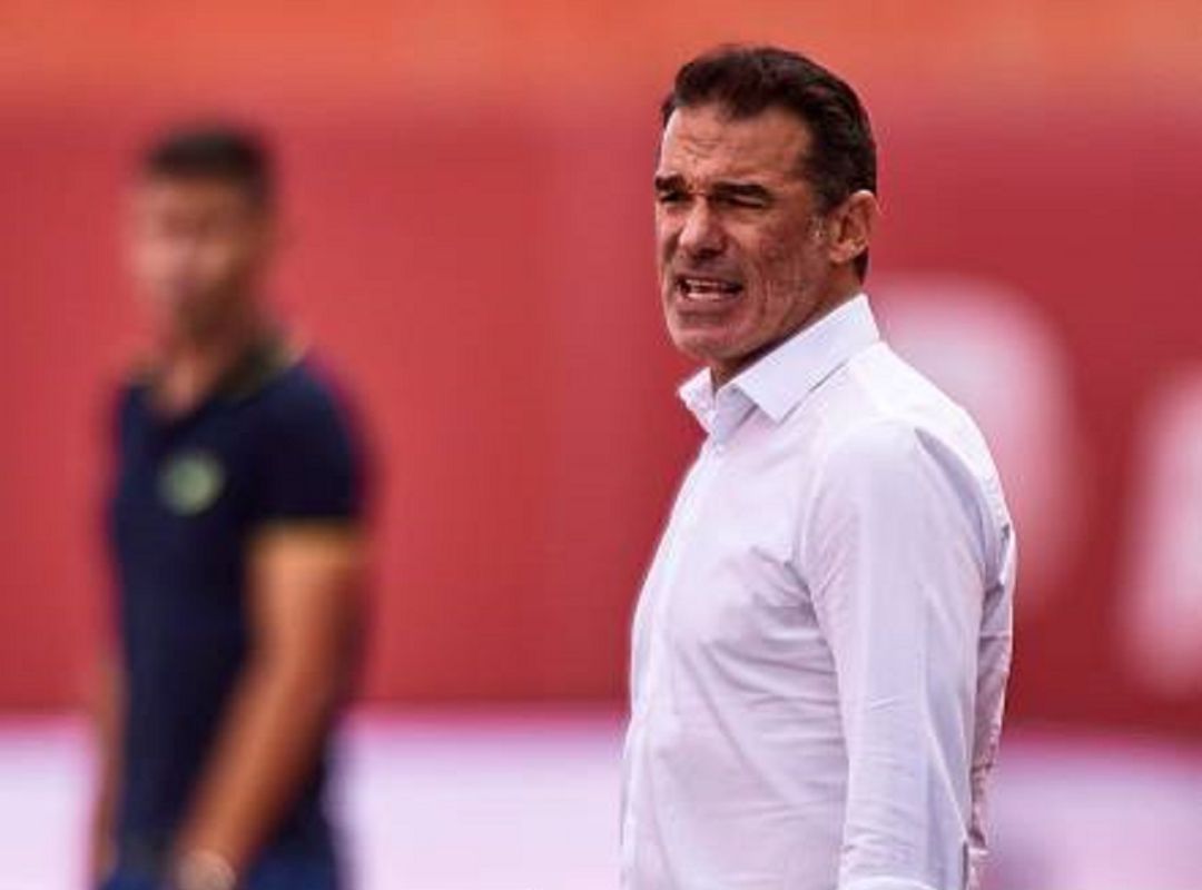 Luis García Plaza, entrenador del RCD Mallorca. Luis García Plaza, entrenador del RCD Mallorca.