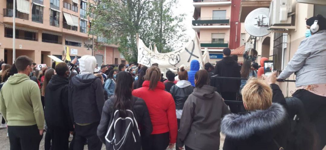 Protestas a consecuencia del homicidio que tuvo lugar a comienzos de mayo en Jumilla Protestas a consecuencia del homicidio que tuvo lugar a comienzos de mayo en Jumilla