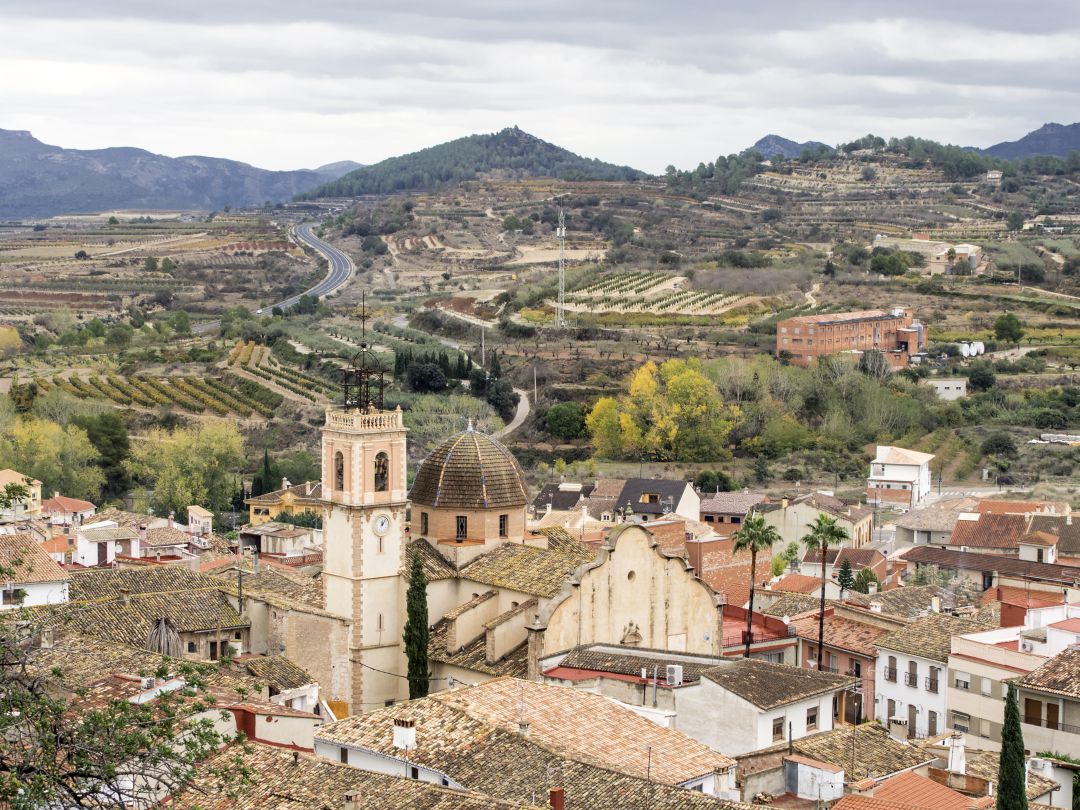 Imatge aèrea de Castelló de Rugat Imatge aèrea de Castelló de Rugat