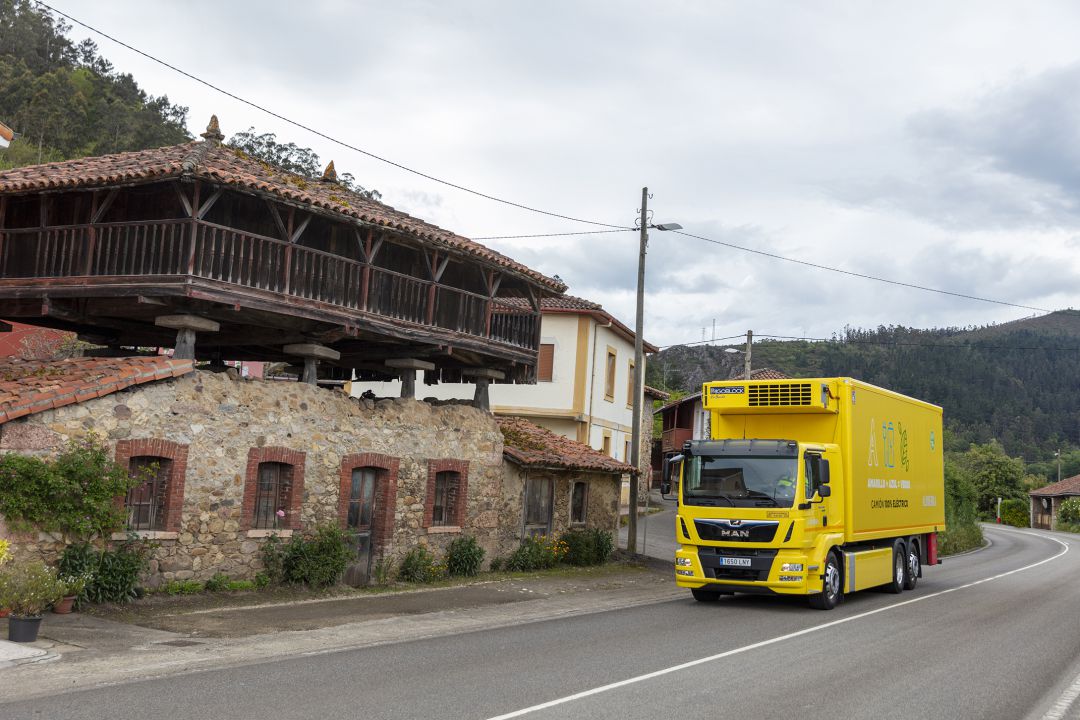 Camión eléctrico de Alimerka Camión eléctrico de Alimerka