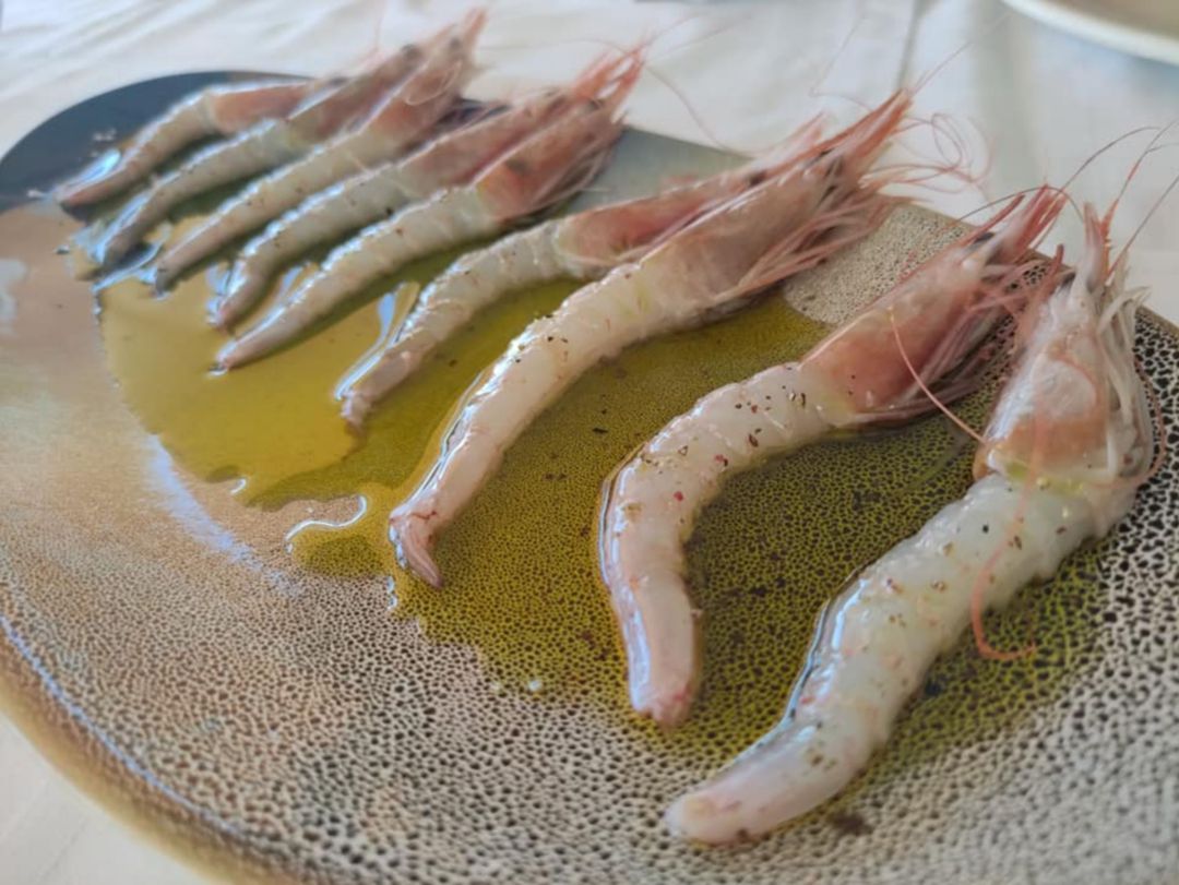 Gambas blancas salpimentadas con aceite Castillo de Canena Gambas blancas salpimentadas con aceite Castillo de Canena