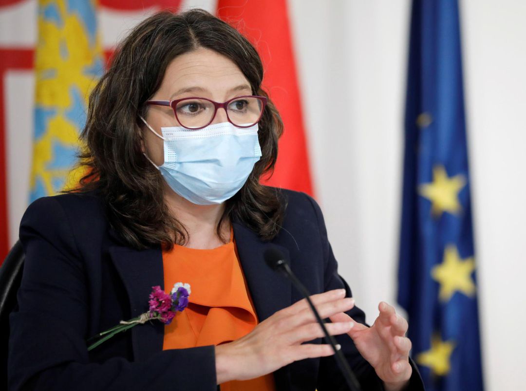 La vicepresidenta y Portavoz del Gobierno valenciano, Mónica Oltra, durante la rueda de prensa posterior al Pleno del Consell semanal. La vicepresidenta y Portavoz del Gobierno valenciano, Mónica Oltra, durante la rueda de prensa posterior al Pleno del Consell semanal.