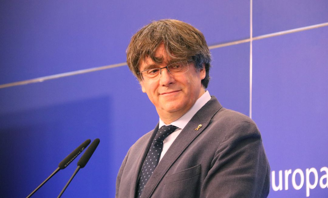 Carles Puigdemont en una rueda de prensa en Bruselas el pasado 24 de febrero Carles Puigdemont en una rueda de prensa en Bruselas el pasado 24 de febrero