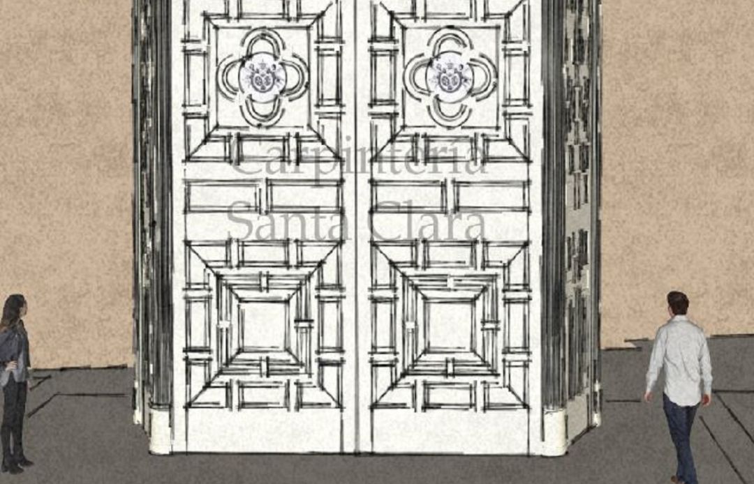 Diseño del cancel interior que se instalará en la Basílica del Gran Poder Diseño del cancel interior que se instalará en la Basílica del Gran Poder
