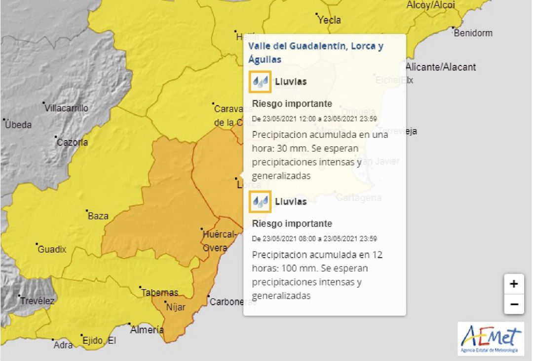 El Ayuntamiento de Lorca activa el Plan Especial de Protección Civil por la previsión de fuertes lluvias. El Ayuntamiento de Lorca activa el Plan Especial de Protección Civil por la previsión de fuertes lluvias.