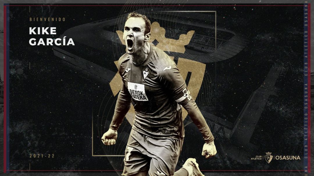 Kike García ficha por el Osasuna para las próximas tres temporadas Kike García ficha por el Osasuna para las próximas tres temporadas