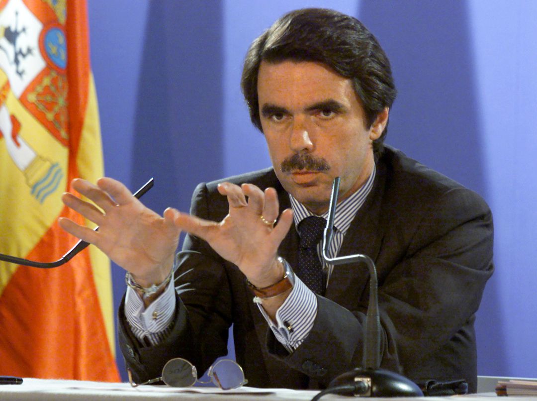 José María Aznar, en una imagen de archivo en el año 2000. José María Aznar, en una imagen de archivo en el año 2000.