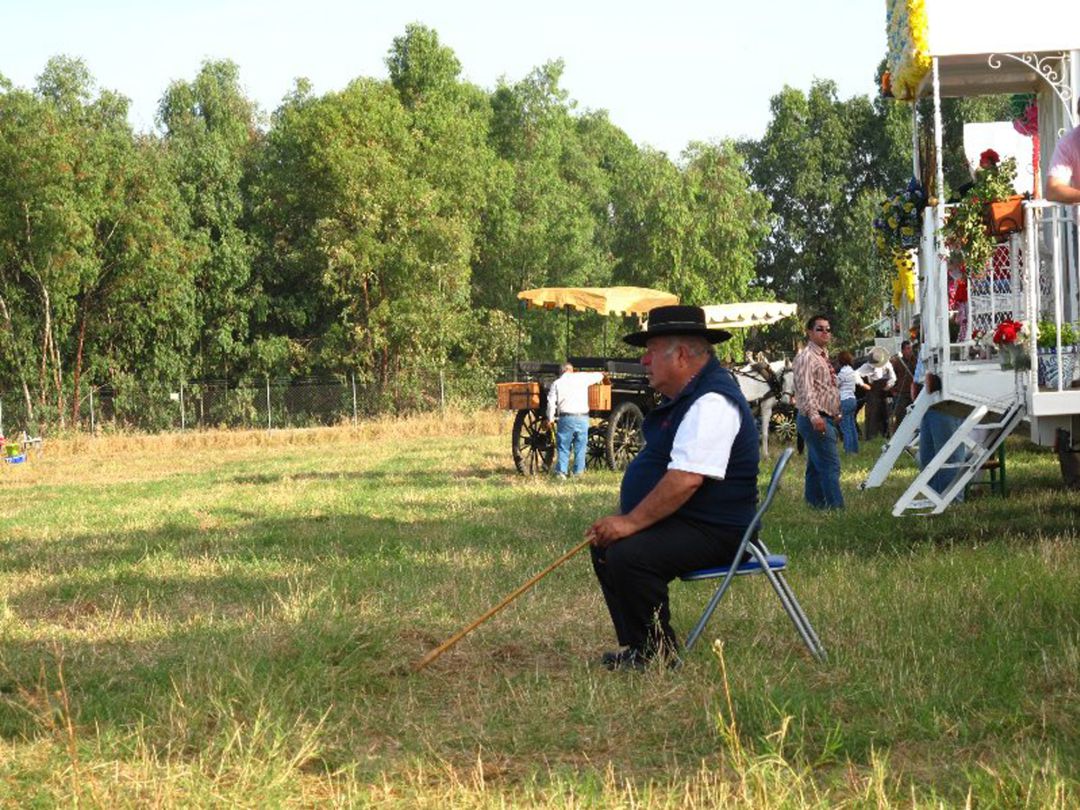 El Compadre, durante una de las acampadas del Camino El Compadre, durante una de las acampadas del Camino