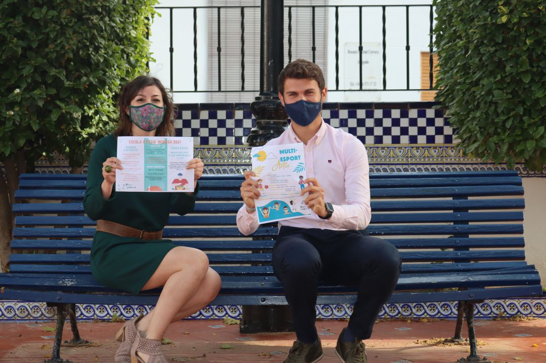 Lorena Ivars, concejala de Igualdad, y Adrián Cabrera, concejal de Deportes. Lorena Ivars, concejala de Igualdad, y Adrián Cabrera, concejal de Deportes.