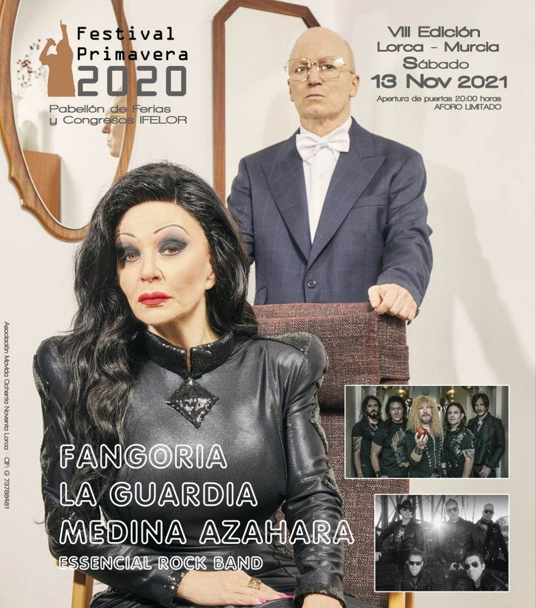 Fangoria, Medina Azahara, La Guardia y Essencial Rock Band son los grupos que han confirmado su presencia en la séptima edición del certamen. Fangoria, Medina Azahara, La Guardia y Essencial Rock Band son los grupos que han confirmado su presencia en la séptima edición del certamen.