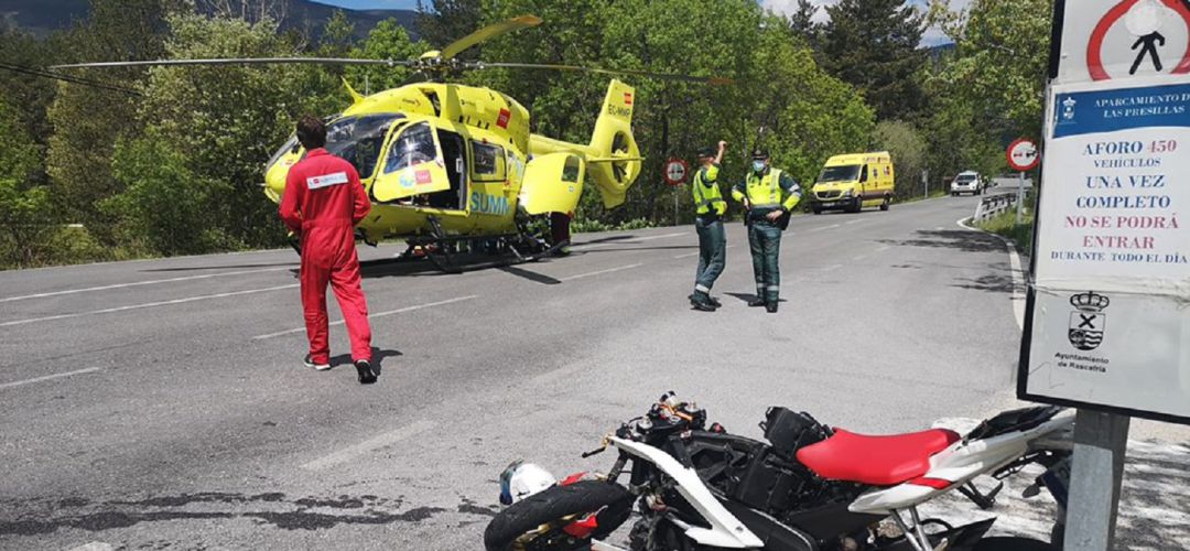 La Guardia Civil de Tráfico investiga las causas del accidente en la M-604 La Guardia Civil de Tráfico investiga las causas del accidente en la M-604