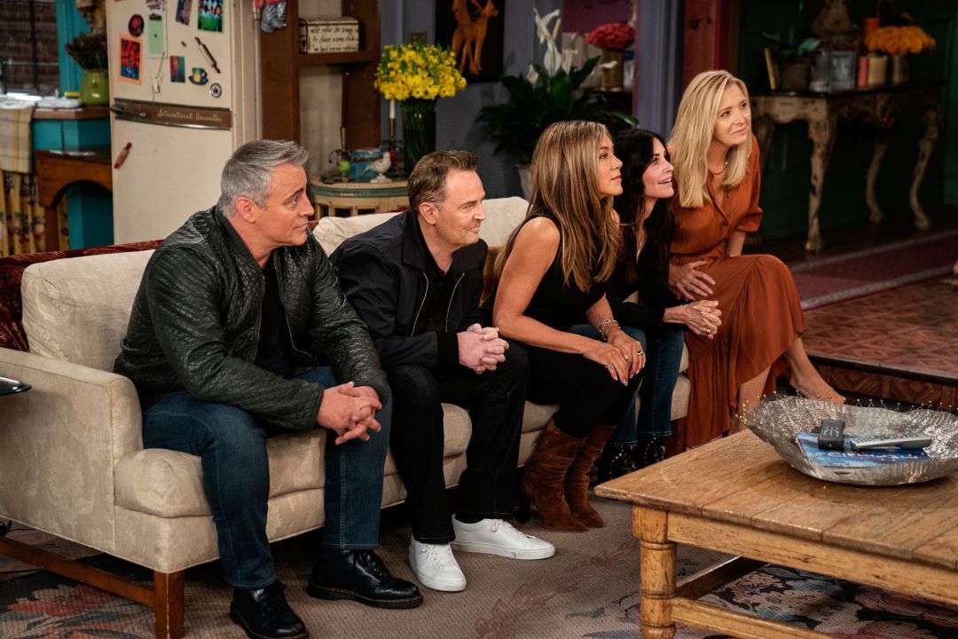 Fotograma del reencuentro de los protagonistas de 'Friends' Fotograma del reencuentro de los protagonistas de 'Friends'