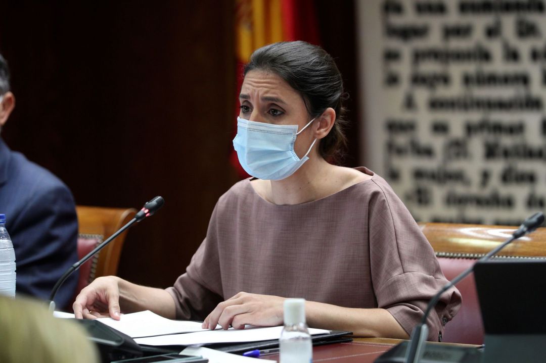 La ministra de Igualdad, Irene Montero, durante su participación en la Comisión Especial de seguimiento y evaluación de los acuerdos del Informe del Senado sobre las estrategias contra la Violencia de Género aprobadas en el marco del Pacto de Estado La ministra de Igualdad, Irene Montero, durante su participación en la Comisión Especial de seguimiento y evaluación de los acuerdos del Informe del Senado sobre las estrategias contra la Violencia de Género aprobadas en el marco del Pacto de Estado