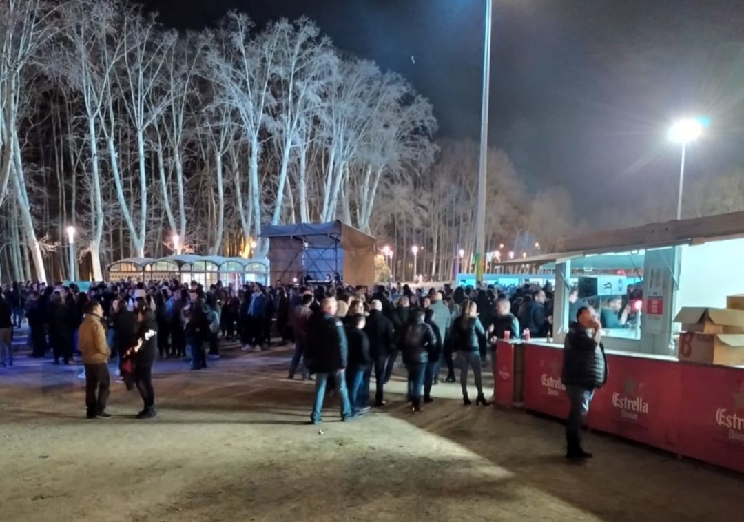 Una imatge d'arxiu de la zona de barraques de la Copa de Girona. Una imatge d'arxiu de la zona de barraques de la Copa de Girona.