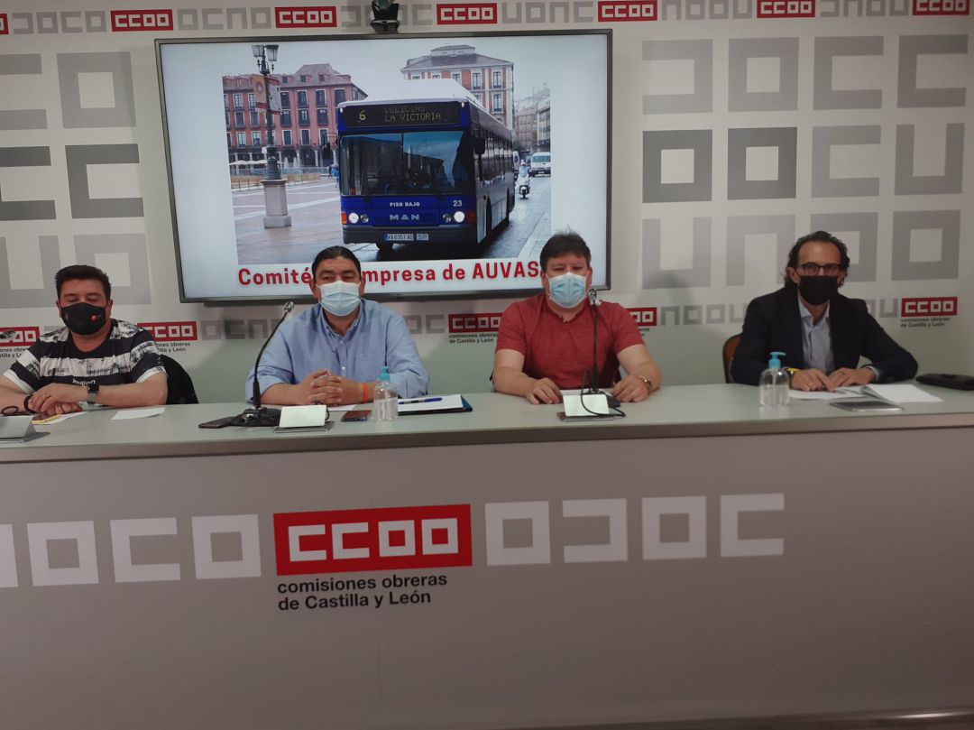 Rueda de prensa de los sindicatos de Auvasa Rueda de prensa de los sindicatos de Auvasa