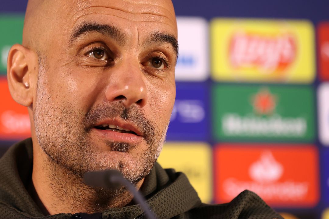 Guardiola en rueda de prensa Guardiola en rueda de prensa