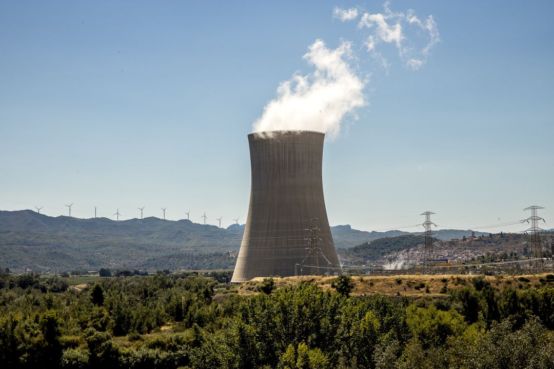 La central nuclear de Ascó. La central nuclear de Ascó.
