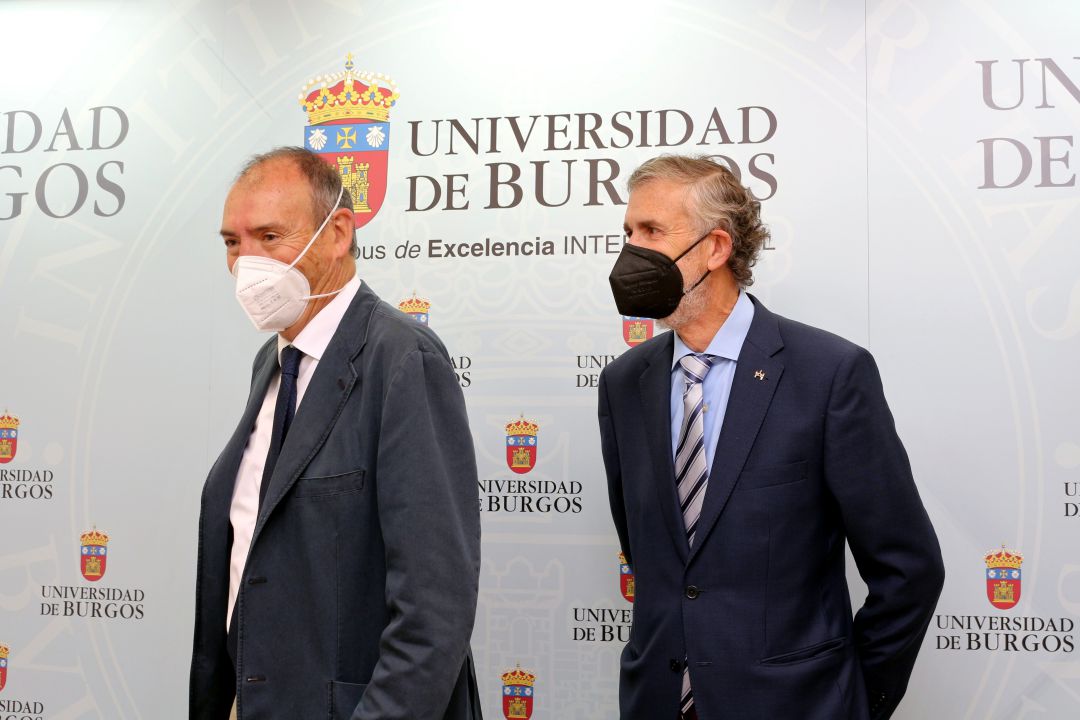 Juan José Laborda y el rector de la UBU, Manuel Pérez Mateos Juan José Laborda y el rector de la UBU, Manuel Pérez Mateos